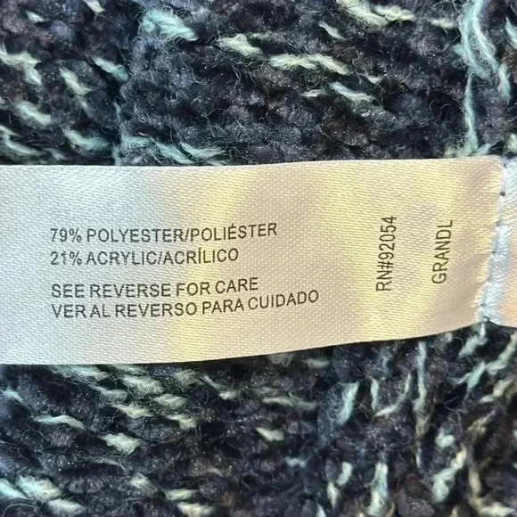 By Design Long Sleeve Cable Neck Sweater - Size L - Picture 8 of 10